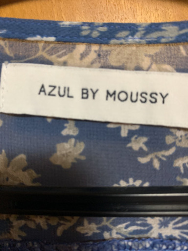 ロングカーディガン　花柄ガウン　AZUL by moussy