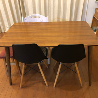 ダイニングテーブル5000円　120cm ウォルナット 引き取り限定の画像