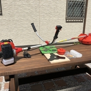 引き取り限定】未使用 草刈り機 刈払機 エンジン一発始動
