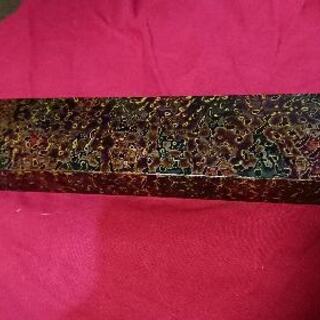 【未使用品♪】津軽塗◆箸箱  白南天夫婦箸のセットの画像