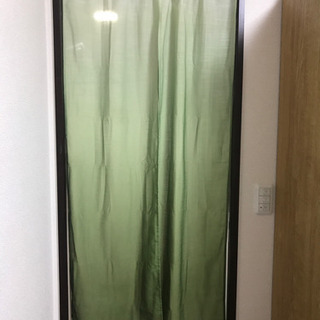 のれん、かわいい緑色、ただです！
