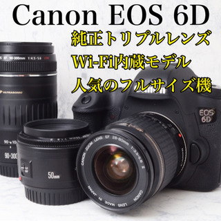 フルサイズ機❤️Canon EOS 6D Mark II❤️トリプルレンズ キヤノン、手に届くフルサイズ「EOS 6D Mark II」。4K