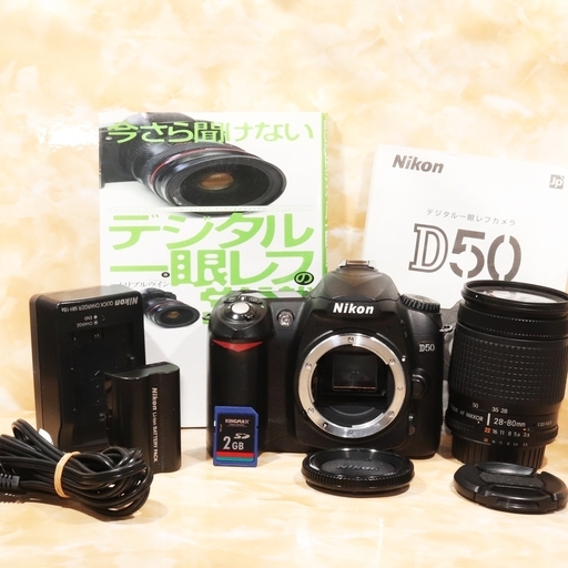 ★極上美品＆すぐ使えるSD★ニコン D50 レンズセット