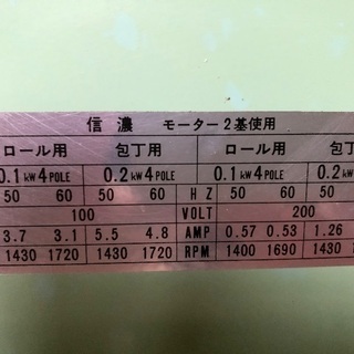 製麺機の画像
