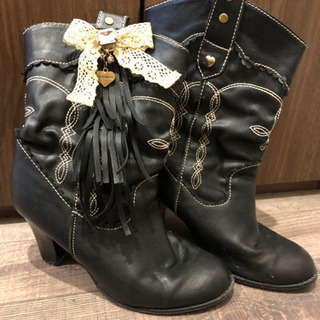 リズリサの黒ブーツ