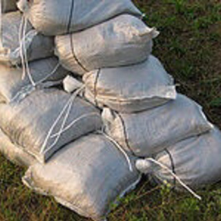 土嚢　砂嚢　引き取ってください