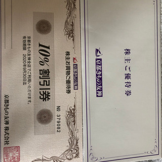 京都きもの友禅優待券 10%割引券