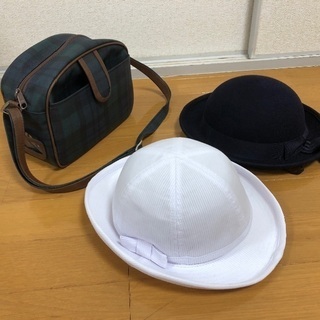 園バッグ、夏用帽子、冬用帽子　鹿児島さくら幼稚園