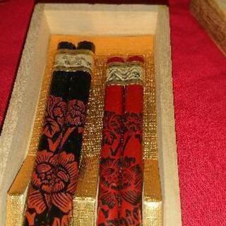 お値下げしました【未使用品】輪島塗 夫婦箸 桐箱入の画像
