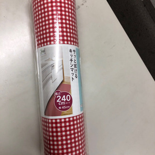 キッチンマット　赤チェック　新品未使用