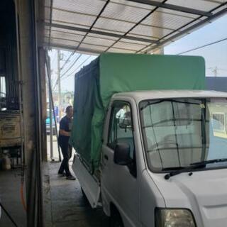 スバルサンバーから取り外しました幌、幌骨