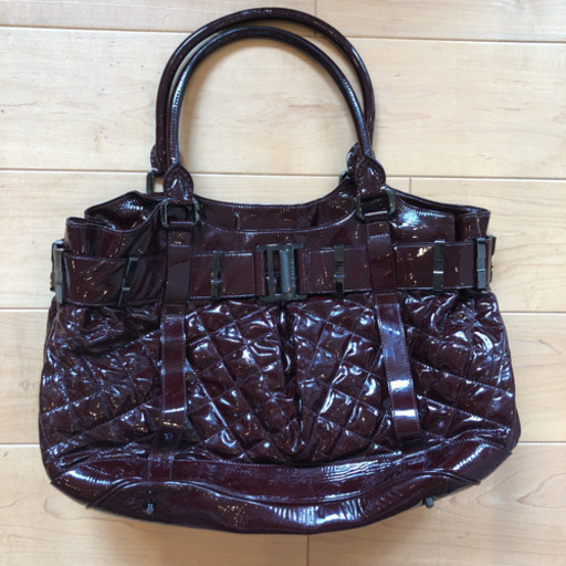 美品BURBERRY PRORSUMトートバッグ キルティング エナメル（レザー）