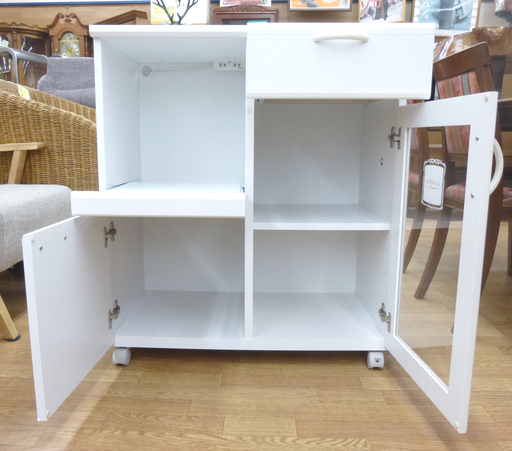 ミドルレンジボード 食器棚 幅74×奥41×高84cm キッチン収納 ☆ PayPay(ペイペイ)決済可能 ☆ 札幌市 清田区 平岡