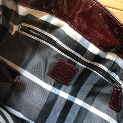 美品BURBERRY PRORSUMトートバッグ キルティング エナメル（レザー）