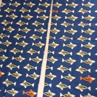 可愛いお魚ののれん★美品★中古をご理解頂ける方★天王寺区勝山★桃...