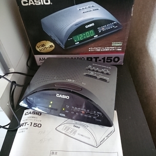 CASIO　FM/AM　クロックラジオ　《アラーム付》