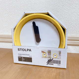 ★ IKEA  置き時計　STOLPA ストルパ　イエロー　未使用