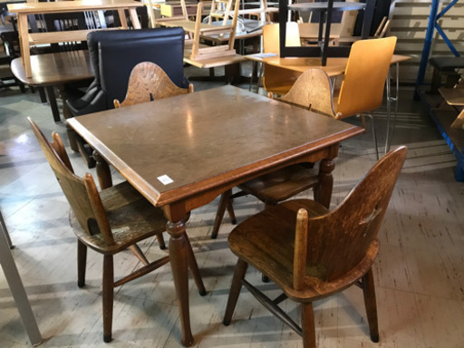 JF00520 太宰 ダイニングセット 椅子4脚付き