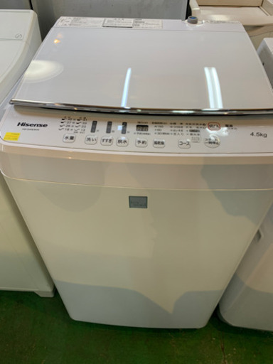Hisense 4.5キロ　全自動洗濯機　2017年製　中古