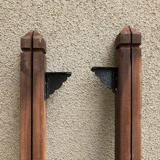 ラティス　支柱、杭　金具　セット　ガーデニングの画像