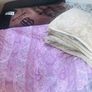 【状態良】敷きパッド、毛布、掛け布団の3点セット