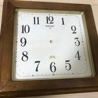 【6月末に処分予定】ムーブメント無しジャンクSEIKO掛け時計枠のみ