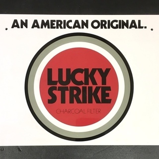 入手困難◆◇LUCKY STRIKE ラッキーストライク ビンテージ 看板 非売品 80年代の画像