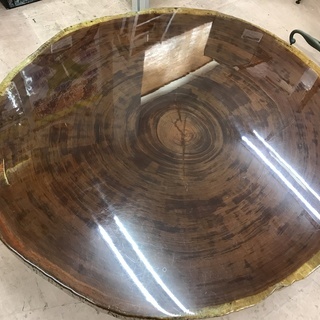 【愛品館八千代店】唐木切り株座卓の画像