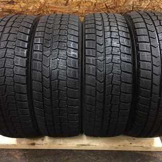 DUNLOP WINTER MAXX WM02 205/60R16 16インチ スタッドレス 4本 2017年製 プリウスα ヴォクシー ノア等 (TD295) クレジットカード QR決済可能