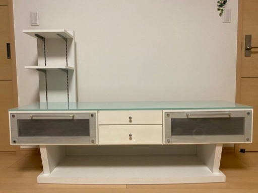 ローボード　ホワイト　美品　中古品