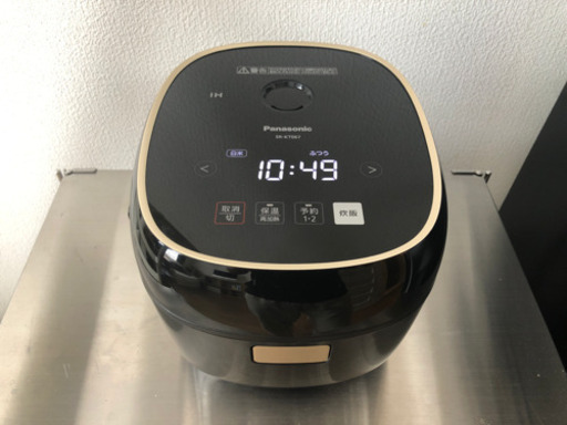 【美品】【土日限定】Panasonic SR-KT067 炊飯器　3合炊き　備長炭釜