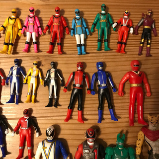 スーパー戦隊　ソフビ等43体の画像