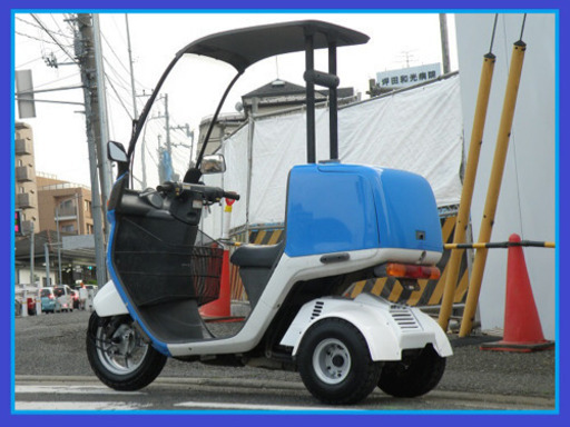 【御成約有難う御座いました】☆NEWオバフェン!リヤBOX付!消耗品OK!2スト後期ジャイロキャノピーワゴンミニカー改　新品オ-バ-フェンダ-&鍵付リヤワゴンBOX装備!ノ-ヘルOK!