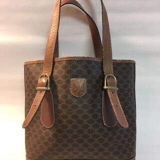 中古】 セリーヌ CELINE マカダム柄 バケツ型 ハンドバッグ