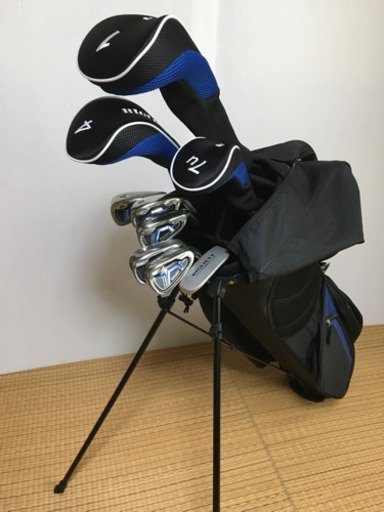 【初心者セット！】◆BIGLIETT ビリエット◆ゴルフクラブメンズセット スタンド式キャディーバッグ、ボール、ティー等付属品多数付き