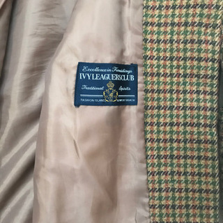 【IVYLEAGUERS CLUB】千鳥格子テーラードジャケットの画像