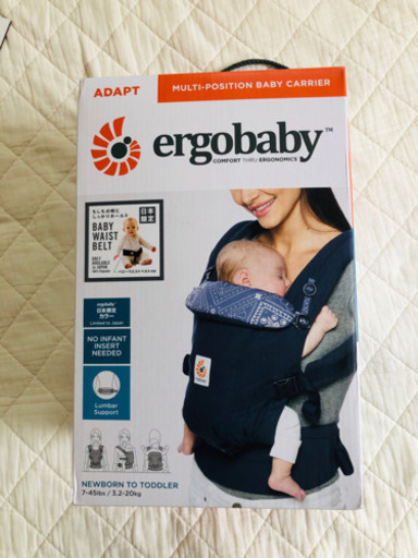 【新品】エルゴ　アダプト　ネイビーバンダナ