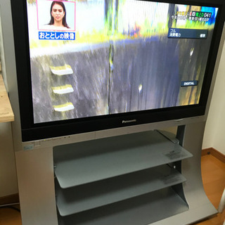 37インチ　棚付きテレビ　リモコン・ケーブル付き