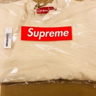 20SS Supreme  Cutout Logo Crewne...