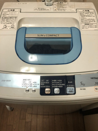 洗濯機　引渡し致しました。