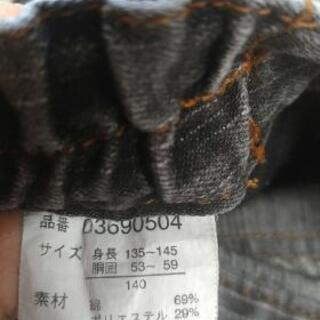 黒デニム140cmの画像