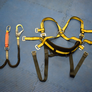第二種 新規格適合品 ツイン ランヤード フルハーネス Mサイズ...