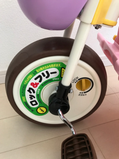 三輪車　カーゴサンシェード　ミッフィー花柄