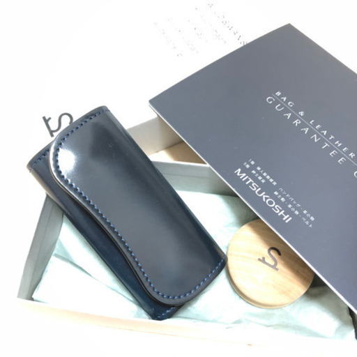 【三越別注】 ワイルドスワンズ ネイビーコードバン クリッパー2  新品未使用品