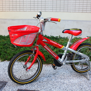 16インチ、ブリジストン製子供用、補助輪あり。屋内駐輪場の為美品です。