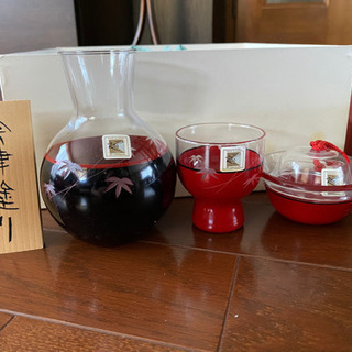 会津塗り 酒器セットの画像