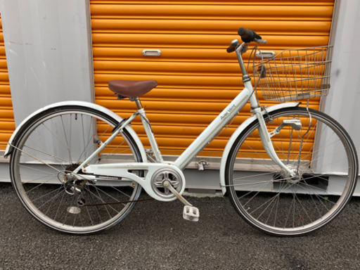 ★激安★変速ギア6段 オートライト 27インチ 軽整備済み 防犯登録 中古自転車 ママチャリ 74 藤沢