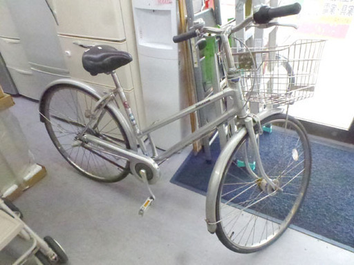 注油いらず！ベルト式 ブリヂストン 自転車 27インチ 鍵付き 3段 シルバー BRIDGESTONE ベルトドライブ