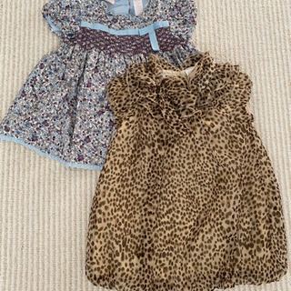 ハワイ購入 ヒョウ柄ドレス18M
