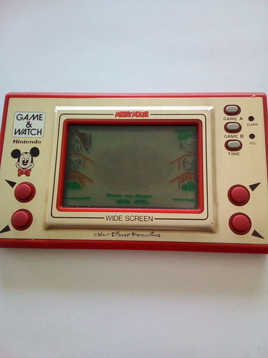 懐かしい　ゲーム＆ウォッチ　ミッキーマウスとヘルメット　2個セットで